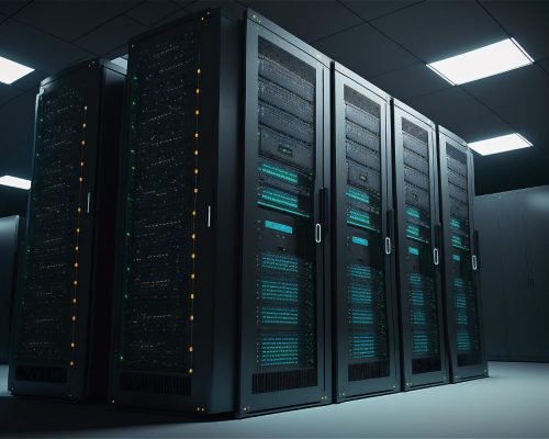 Modern data center setup by top Network Infrastructure Companies in Saudi Arabia